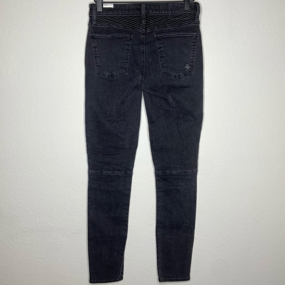 Lovers + Friends Black Aaron Moto Skinny Jeans - Picture 9 of 10